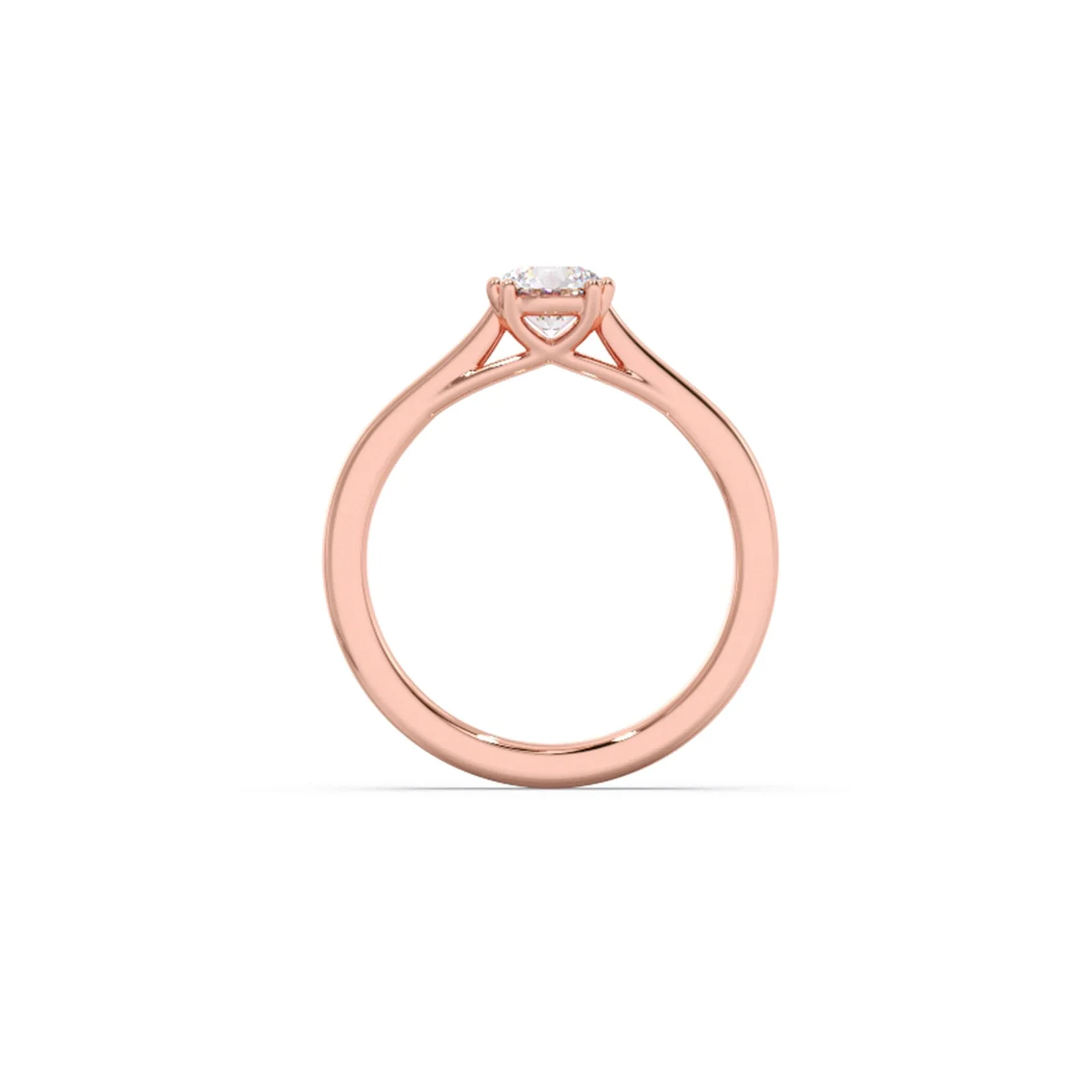 Four Prong Round Solitaire Ring 6.50mm - Image 13