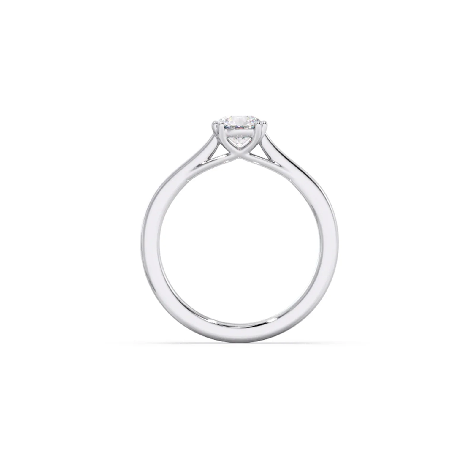 Four Prong Round Solitaire Ring 6.50mm - Image 5