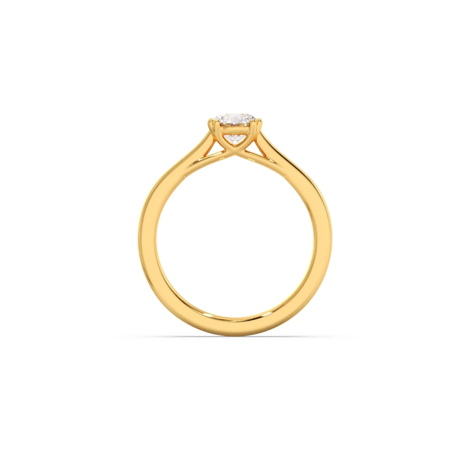 Four Prong Round Solitaire Ring 6.50mm - Image 9