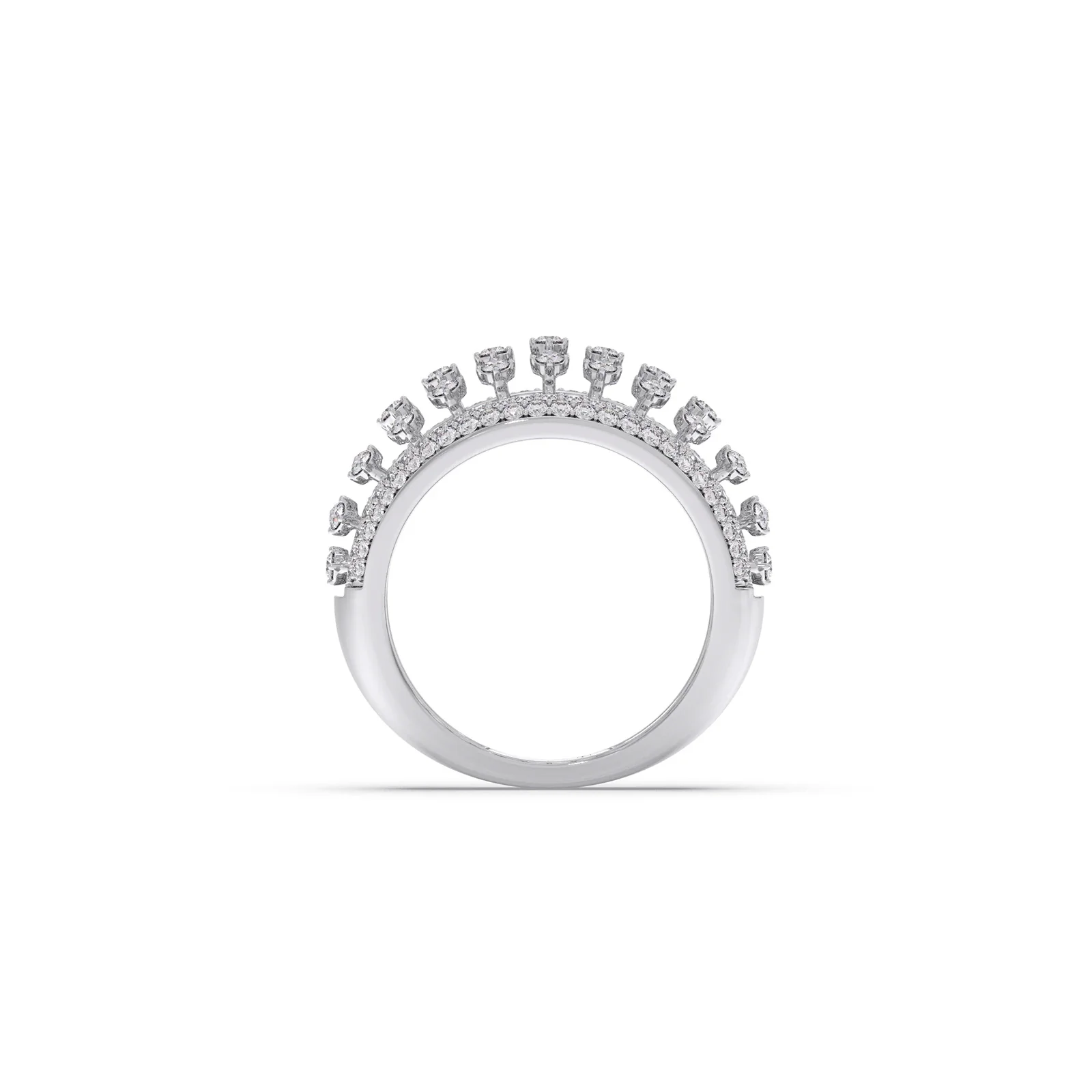 Grand Dome Multi-Row Diamond Ring - Image 13