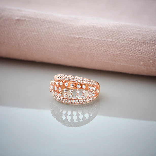 Grand Dome Multi-Row Diamond Ring - Image 3