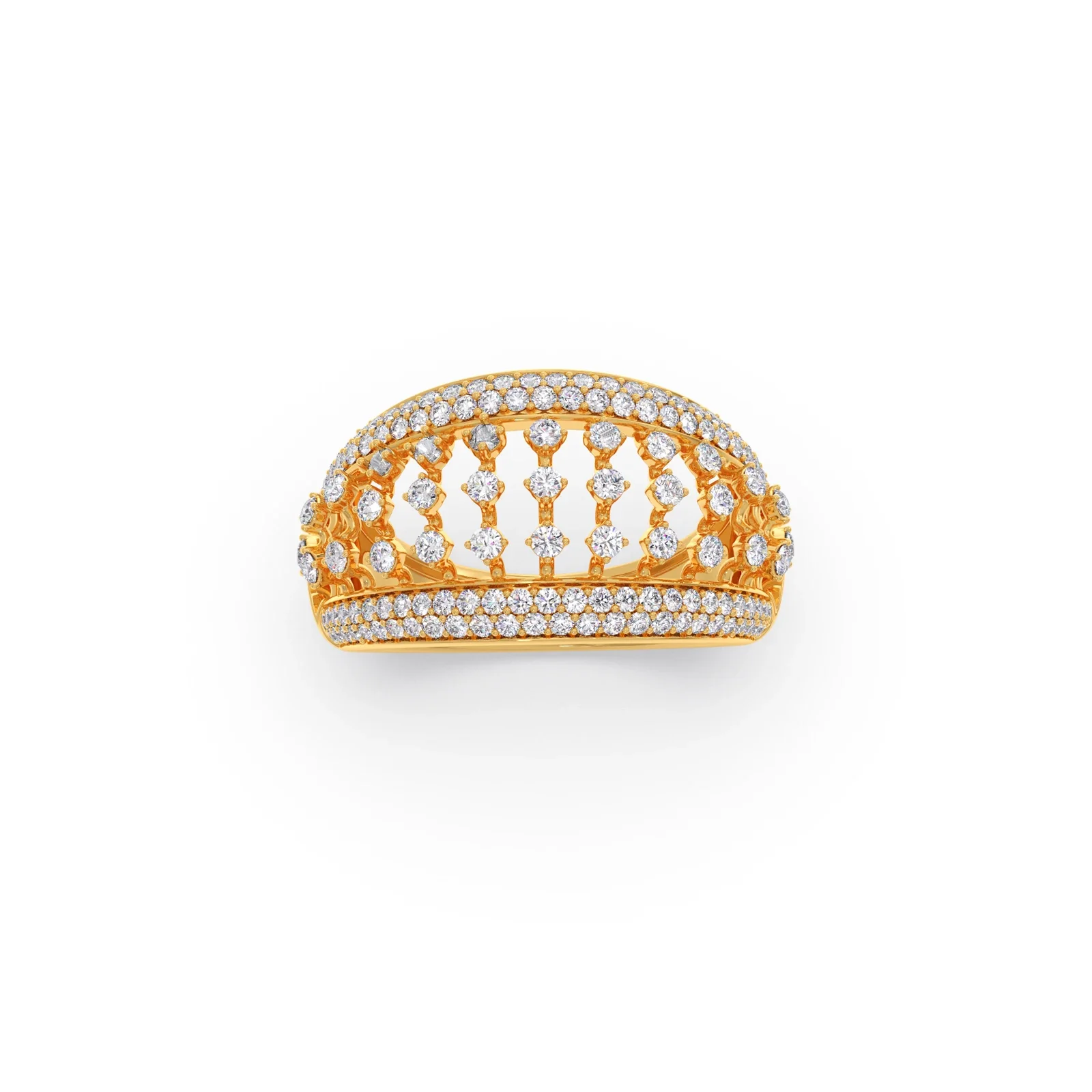 Grand Dome Multi-Row Diamond Ring - Image 4