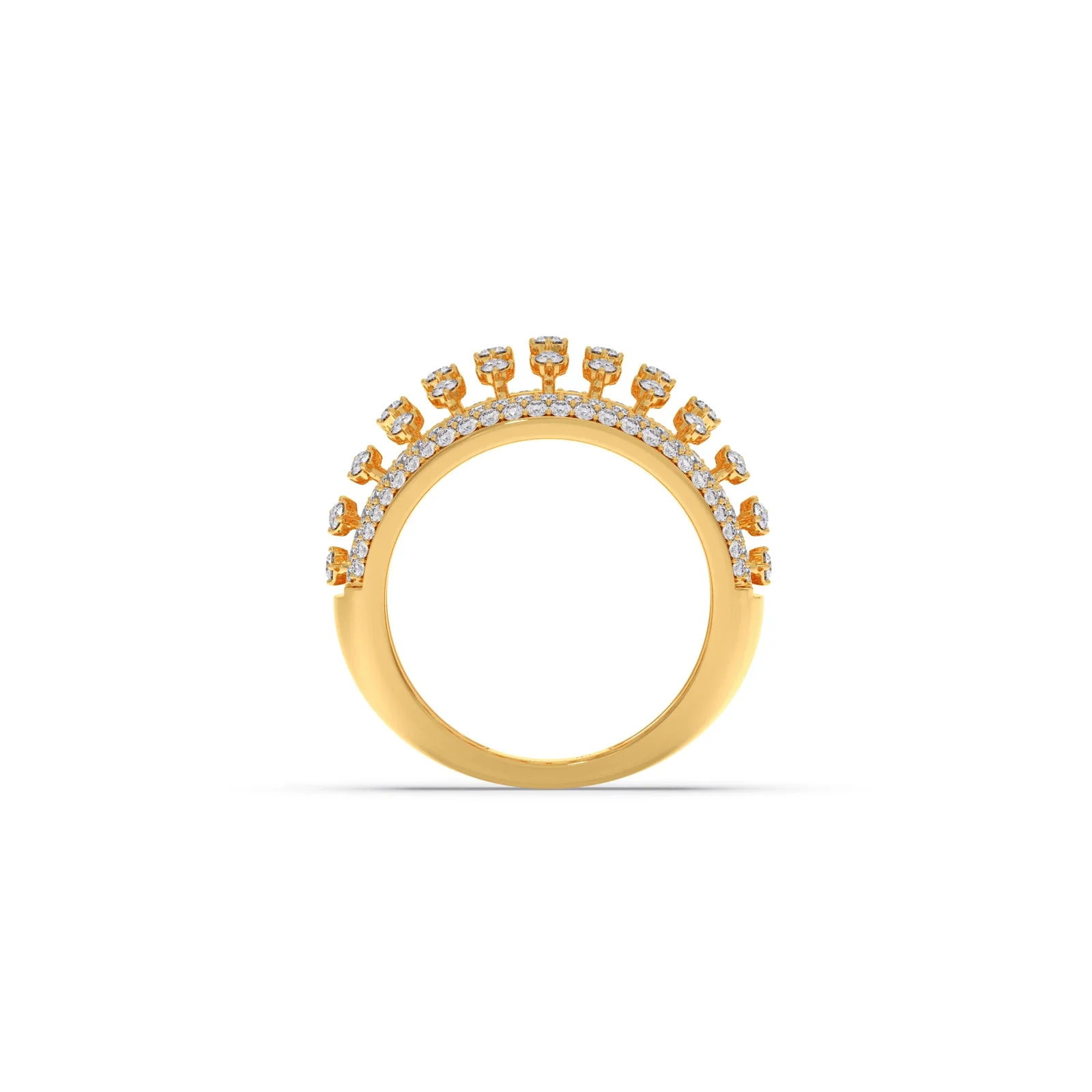 Grand Dome Multi-Row Diamond Ring - Image 5