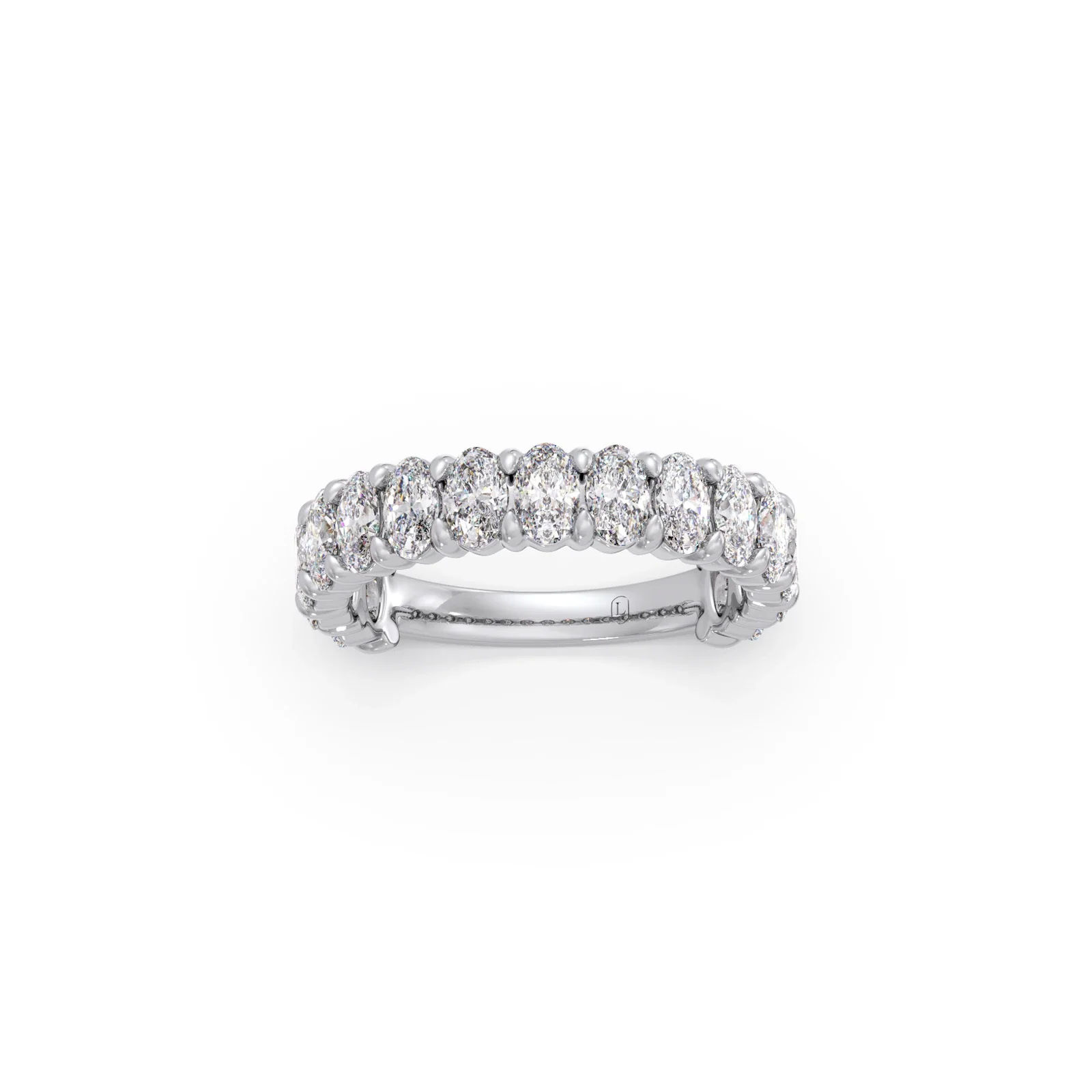 Half Eternity Oval Diamond Band 1.50Ct - Image 10
