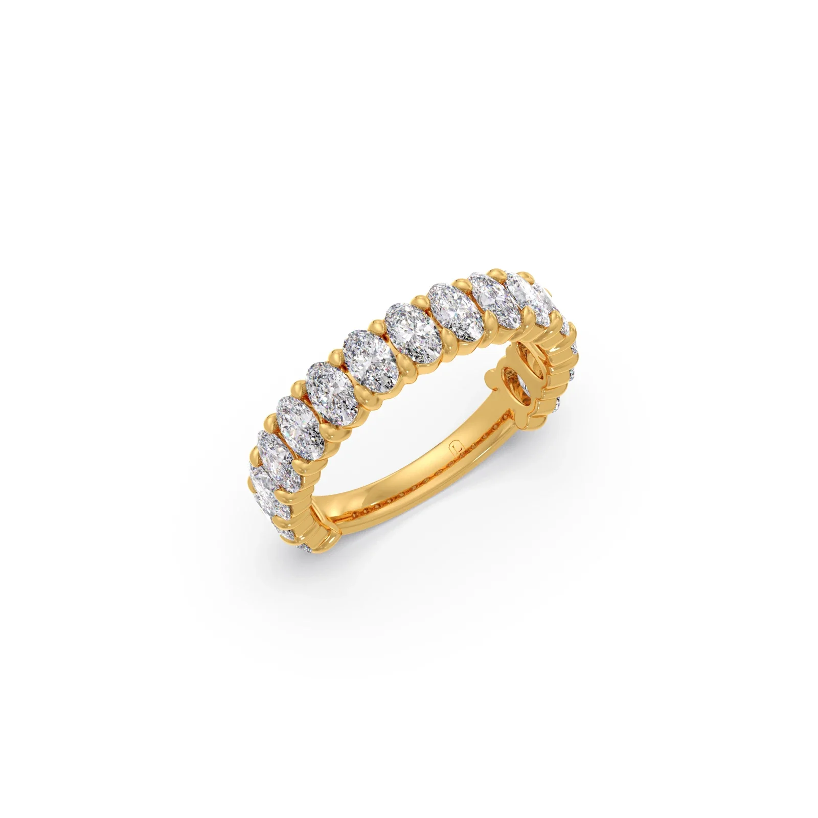 Half Eternity Oval Diamond Band 1.50Ct - Image 5