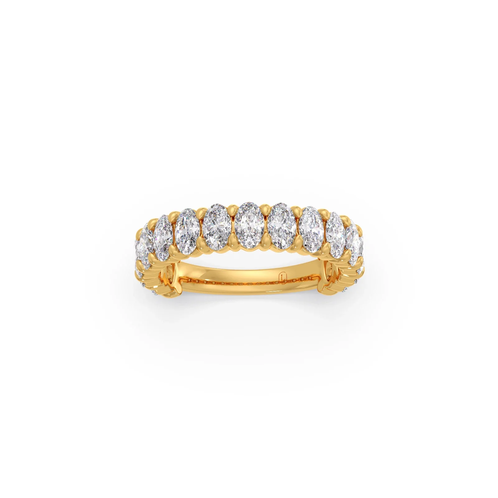 Half Eternity Oval Diamond Band 1.50Ct - Image 6