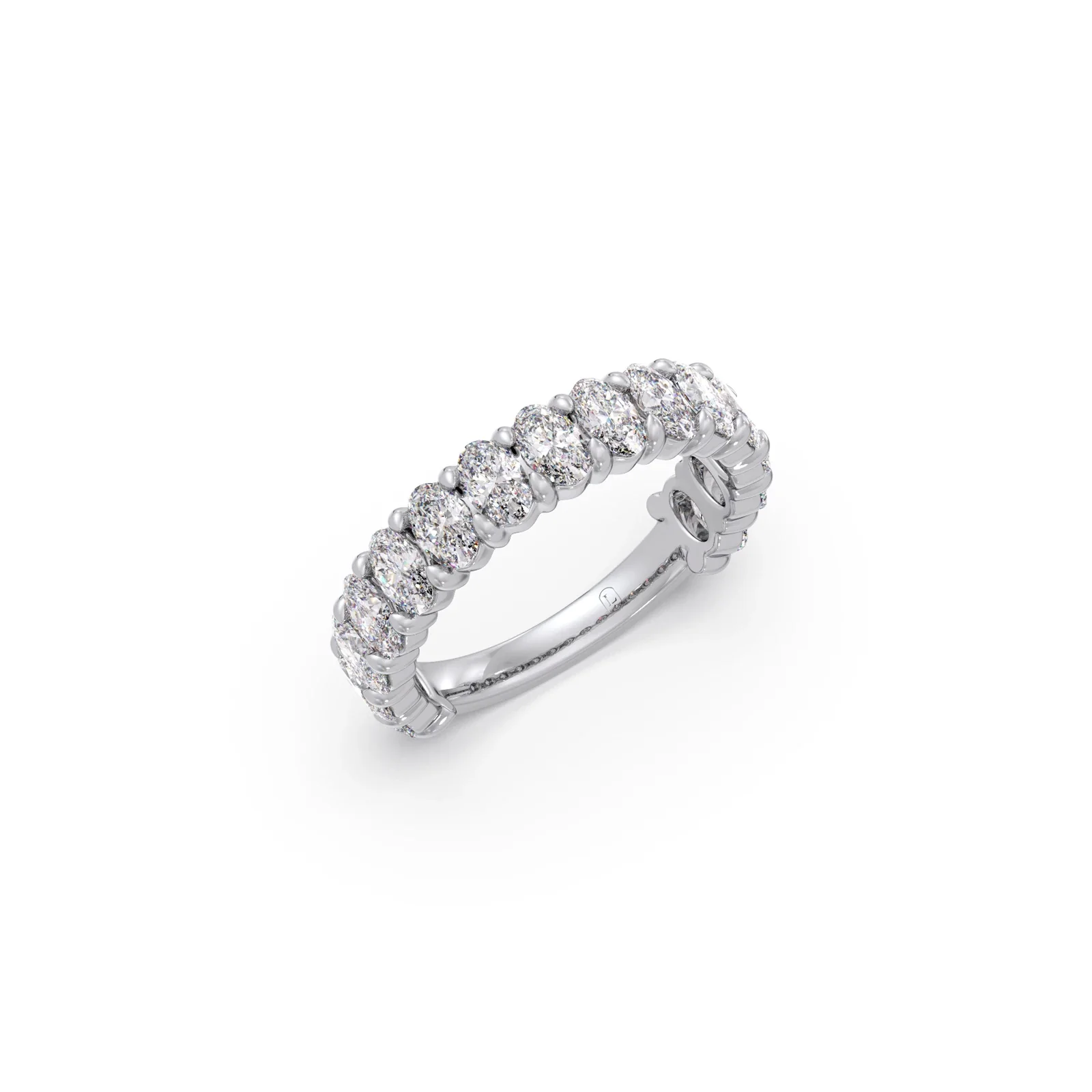 Half Eternity Oval Diamond Band 1.50Ct - Image 9