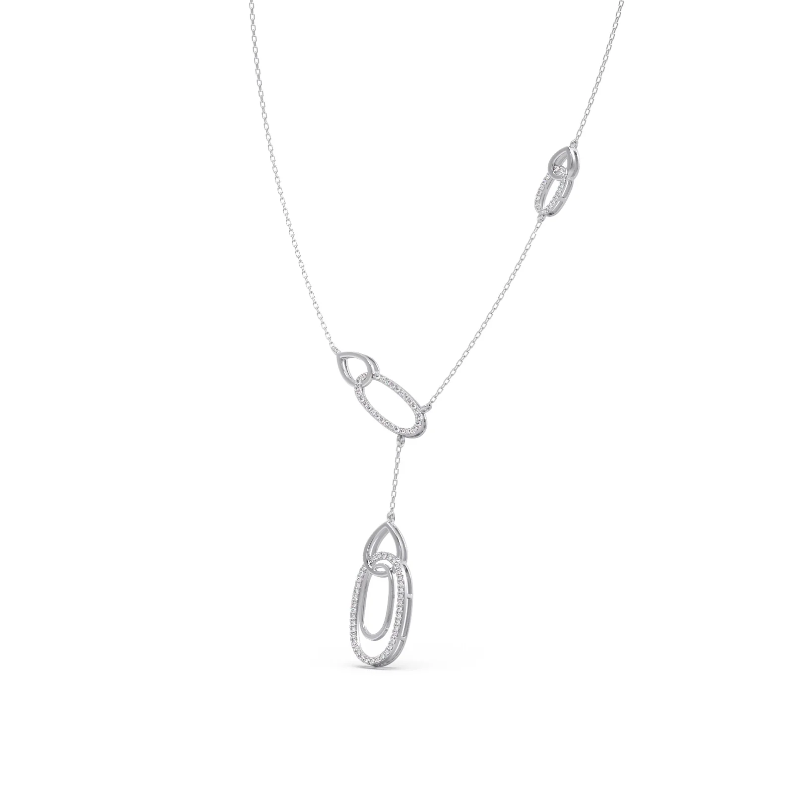 Lariat Necklace with Drop Pendant - Image 10