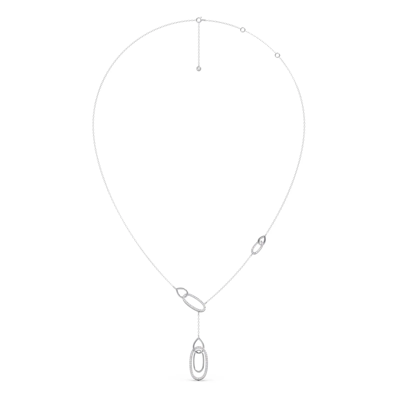 Lariat Necklace with Drop Pendant - Image 11