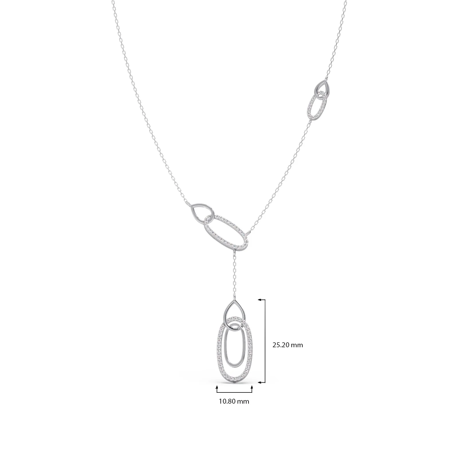 Lariat Necklace with Drop Pendant - Image 12