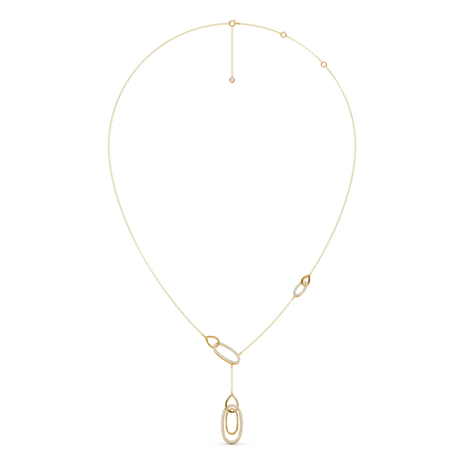 Lariat Necklace with Drop Pendant - Image 3