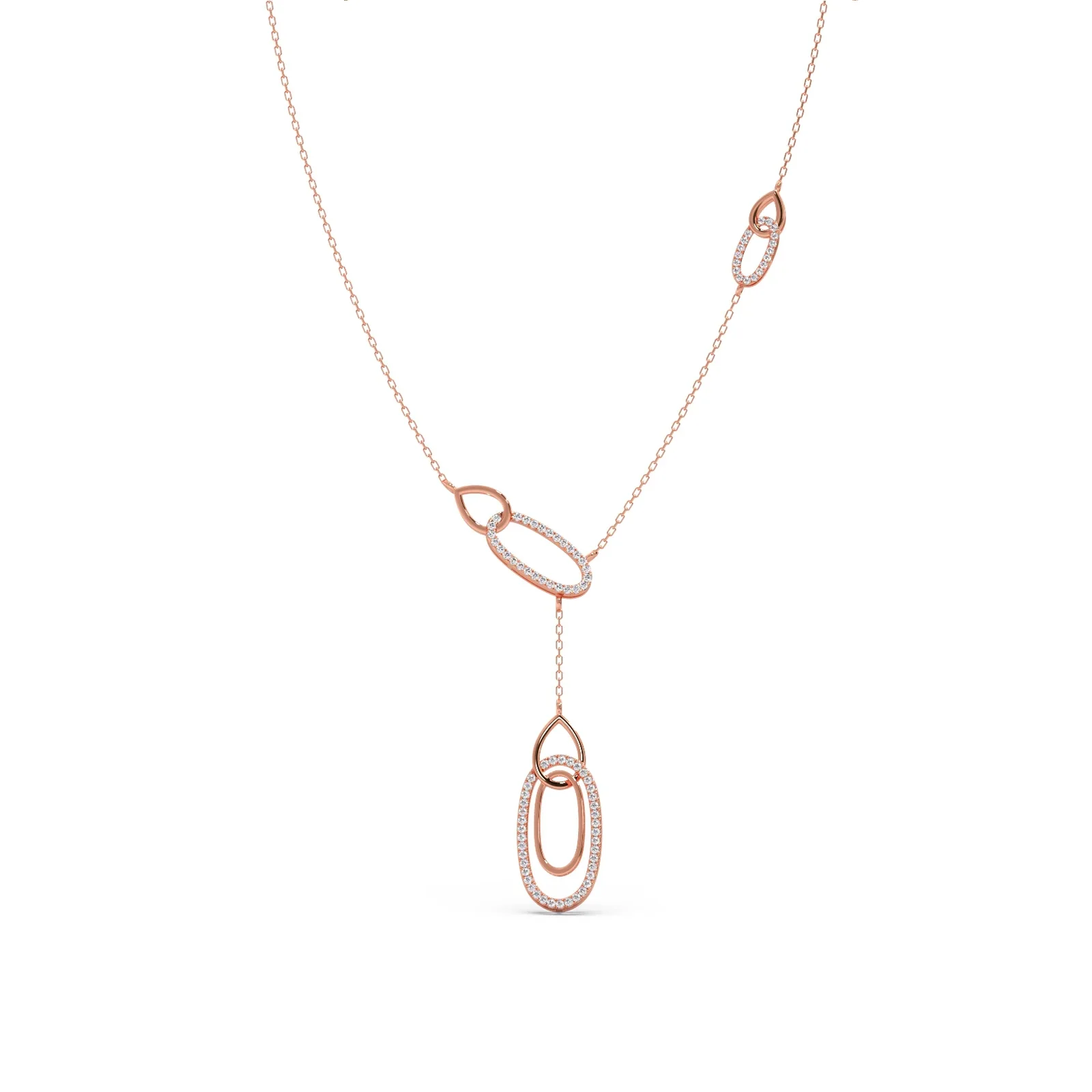 Lariat Necklace with Drop Pendant - Image 5
