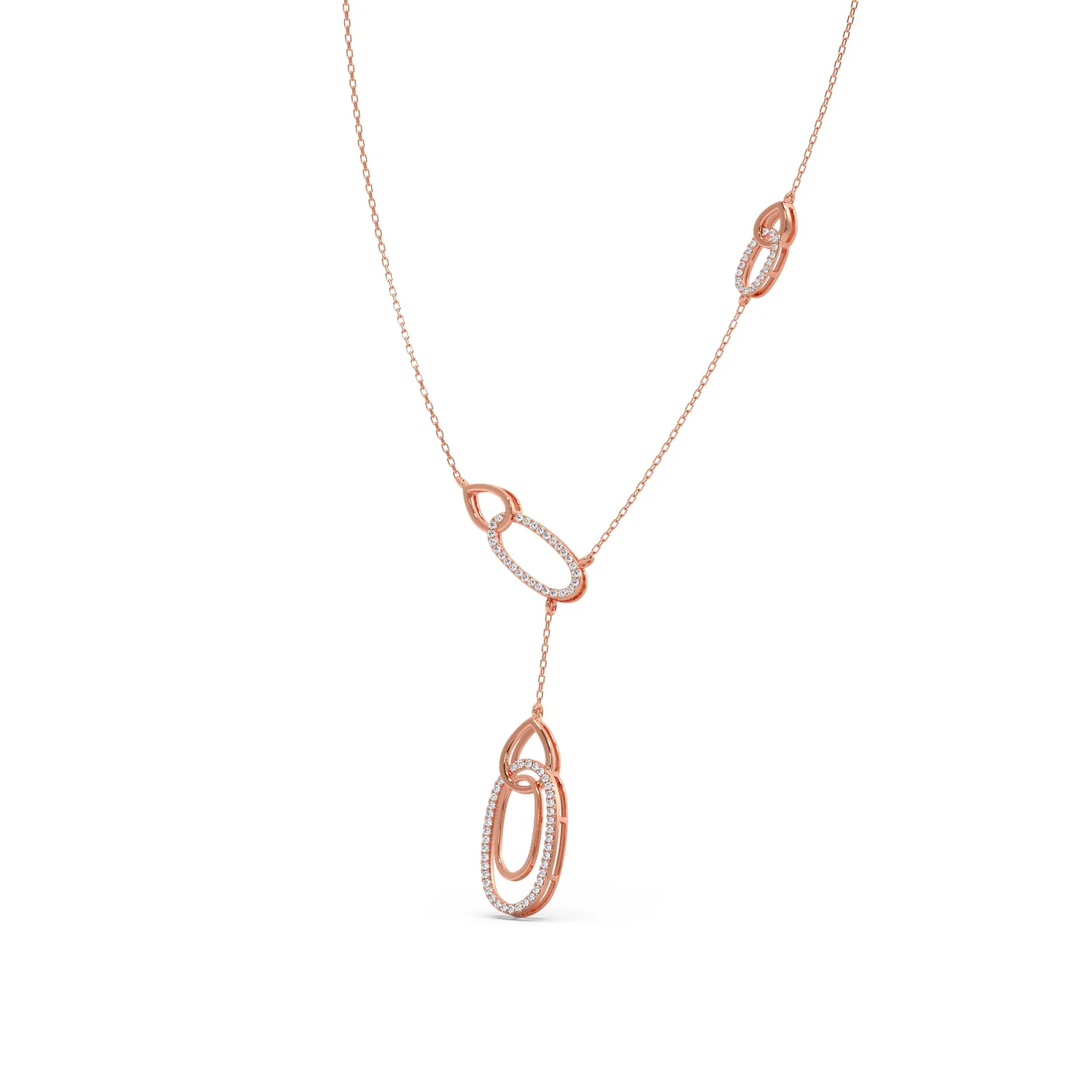 Lariat Necklace with Drop Pendant - Image 6
