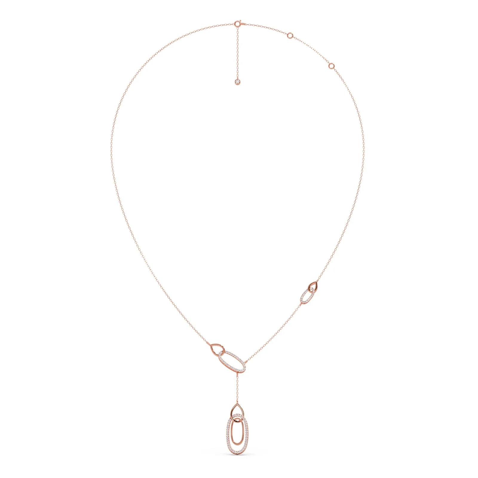 Lariat Necklace with Drop Pendant - Image 7