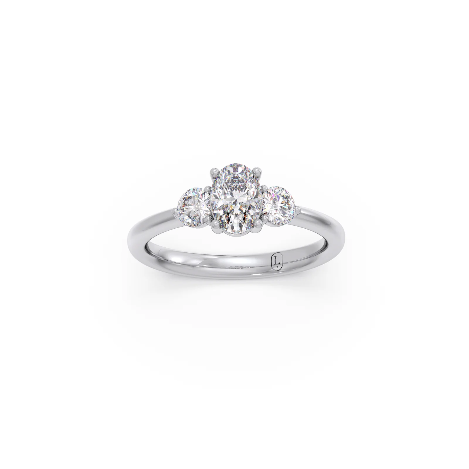 Oval & Round Cut Diamond Ring - Image 10