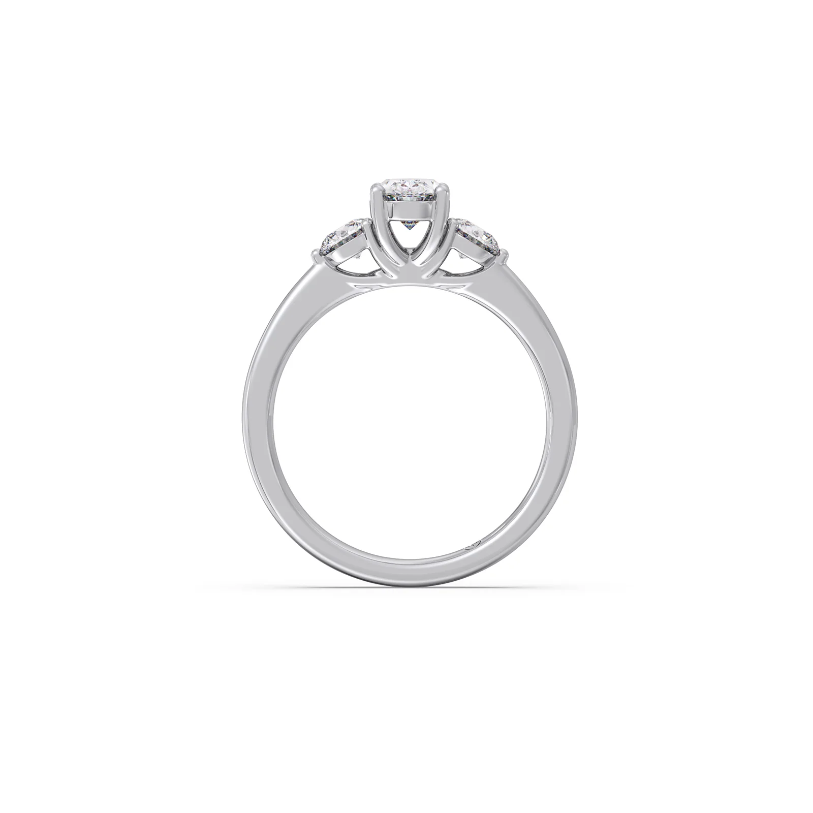 Oval & Round Cut Diamond Ring - Image 11
