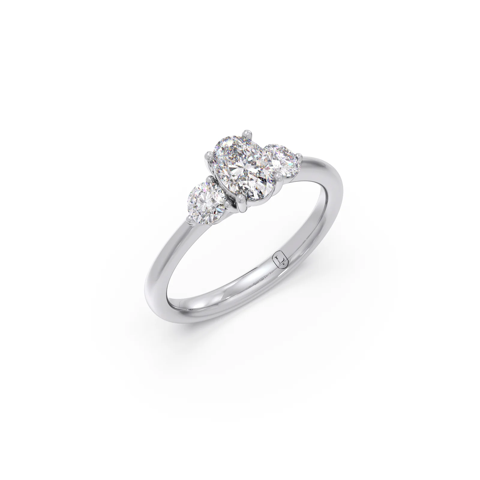 Oval & Round Cut Diamond Ring - Image 9