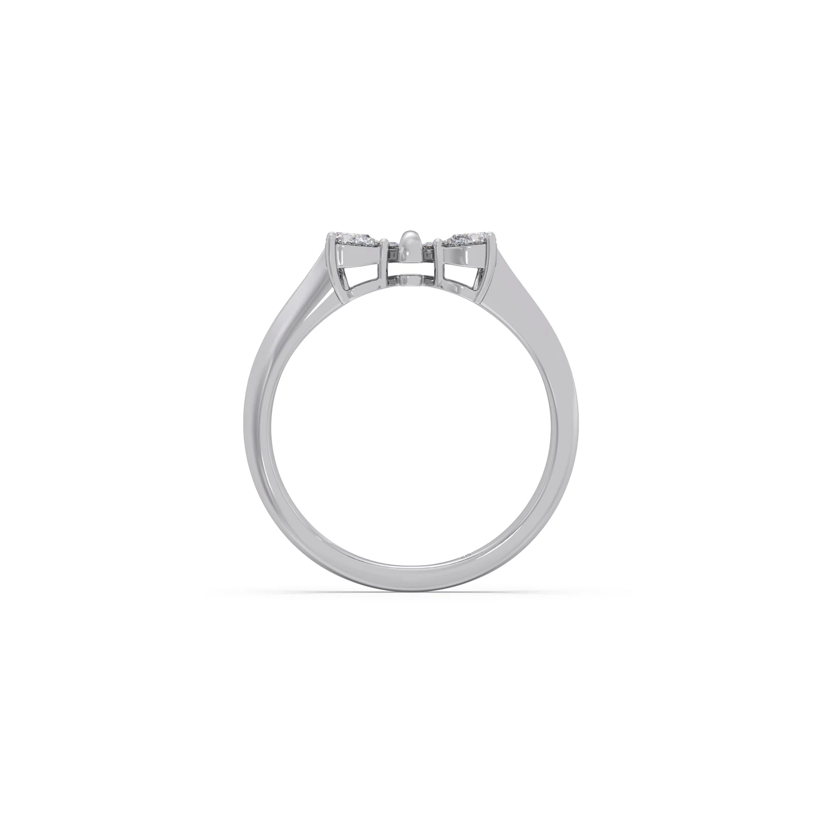 Princess With Pear Diamond Ring - Image 11