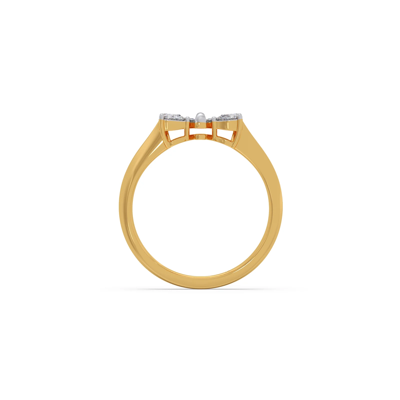 Princess With Pear Diamond Ring - Image 3