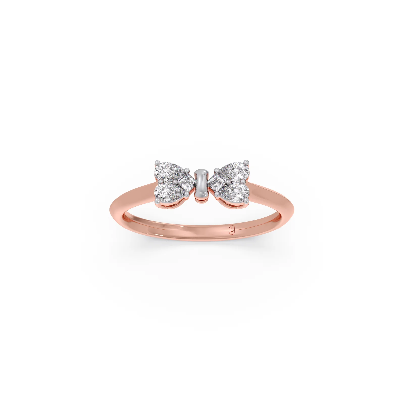 Princess With Pear Diamond Ring - Image 6