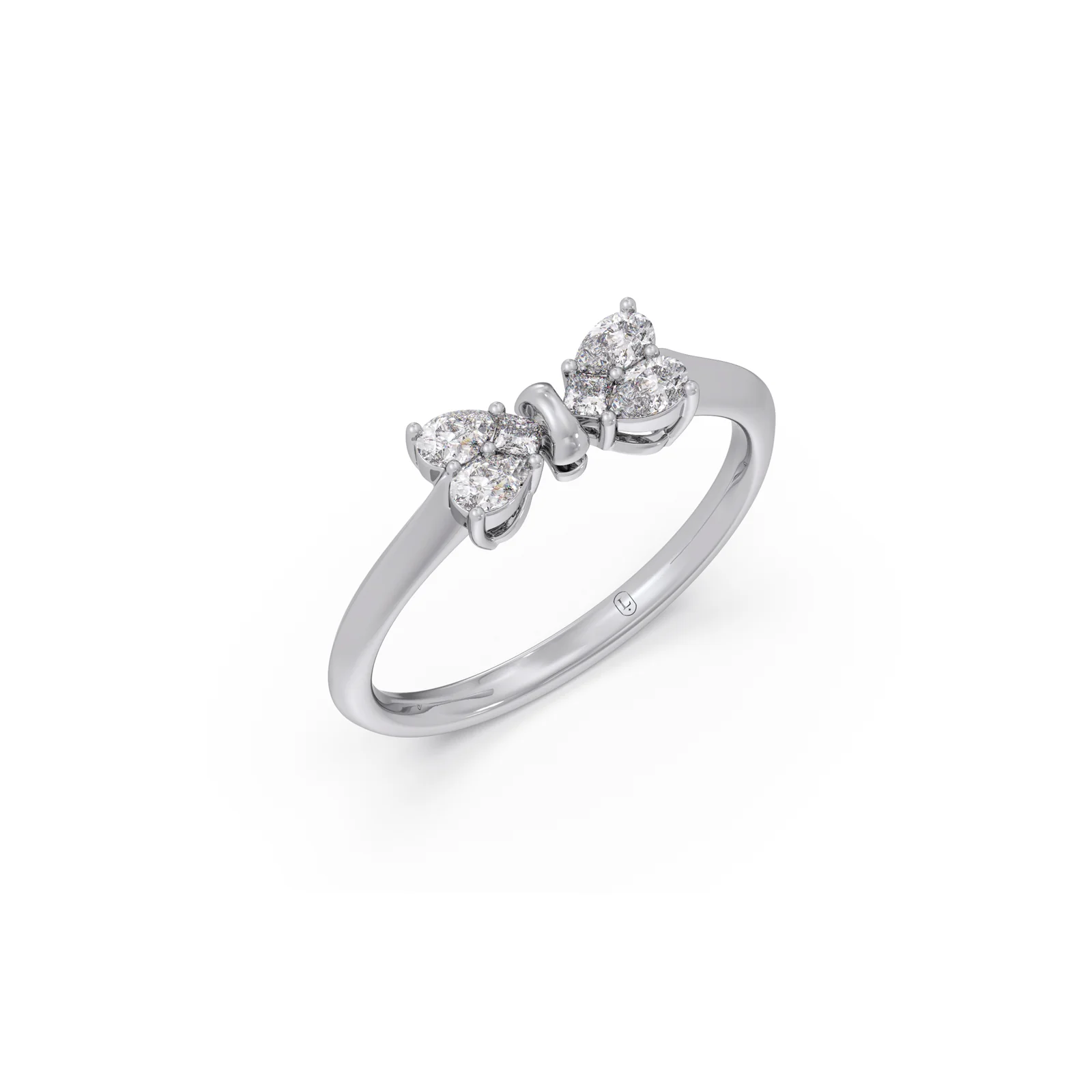 Princess With Pear Diamond Ring - Image 9