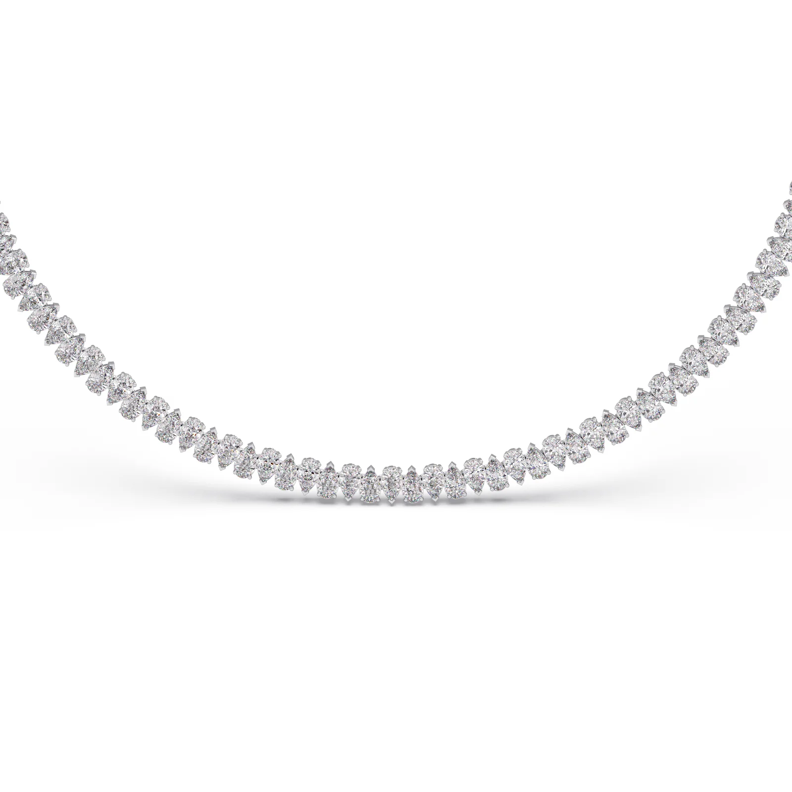 Rhythmic Radiance Pear Diamond Necklace - Image 12