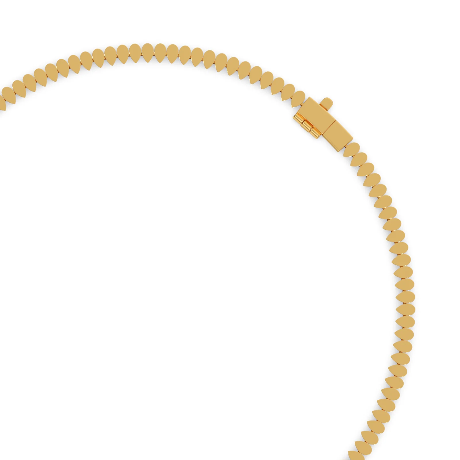 Rhythmic Radiance Pear Diamond Necklace - Image 3