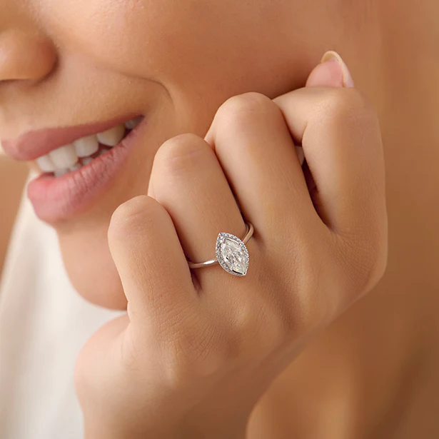 Signature Pear Solitaire Diamond Ring - Image 16