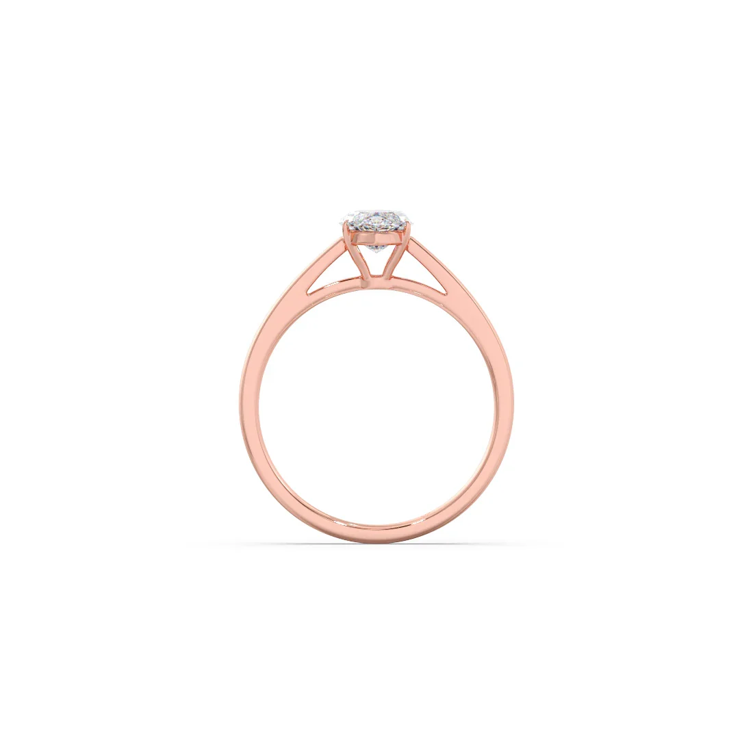 Solitaire Marquise Shape Diamond Engagement Ring - 1.00 Cts - Image 10
