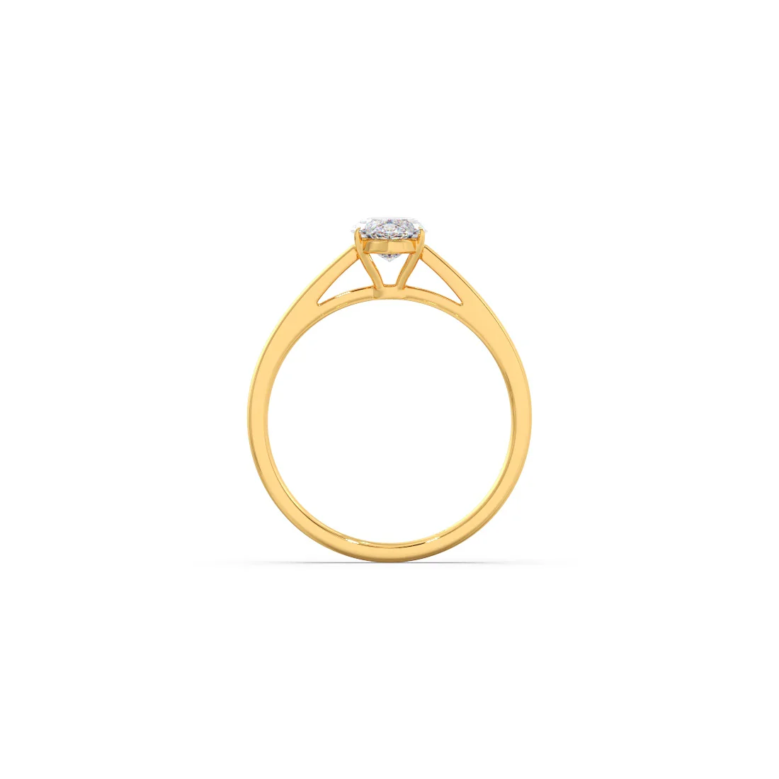 Solitaire Marquise Shape Diamond Engagement Ring - 1.00 Cts - Image 6