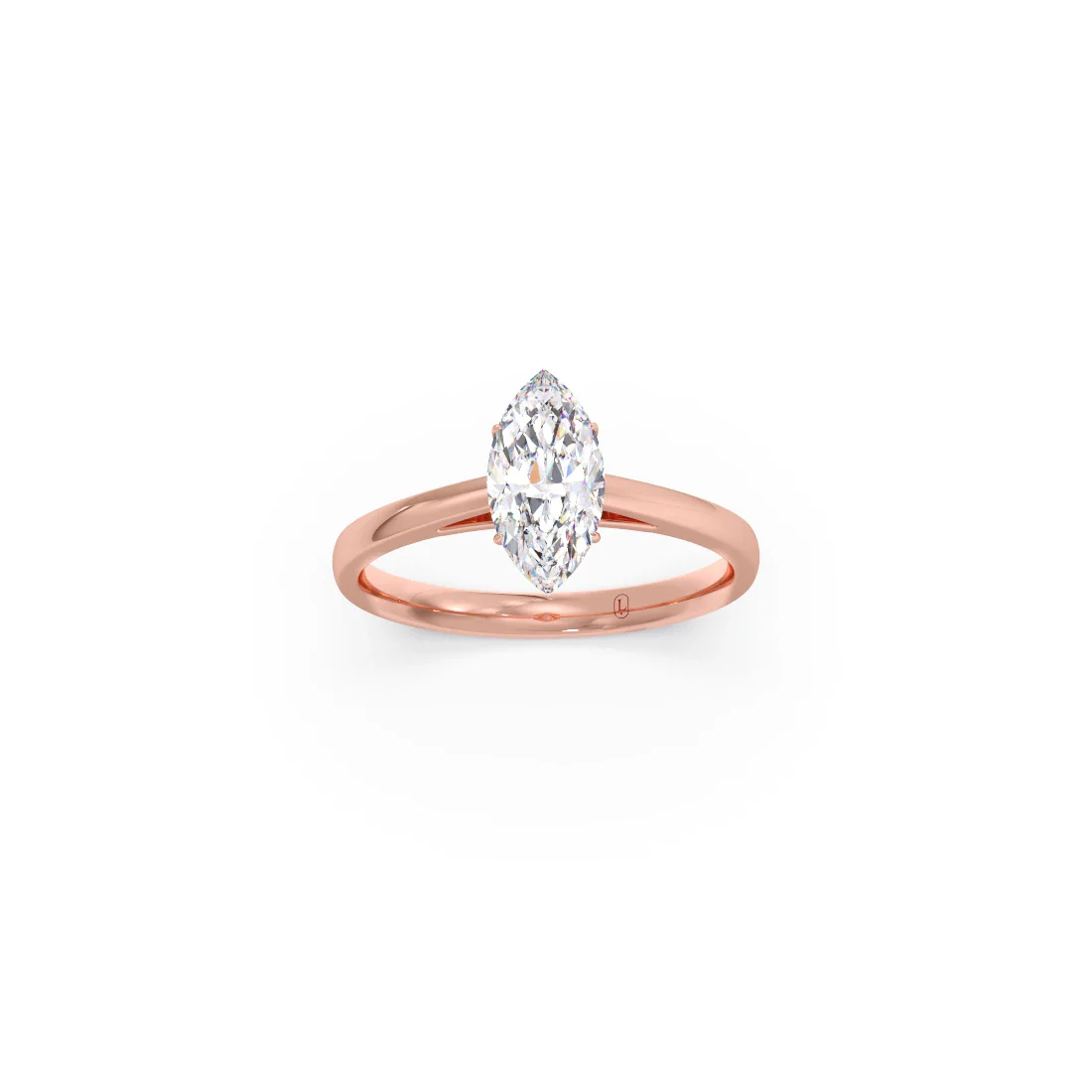Solitaire Marquise Shape Diamond Engagement Ring - 1.00 Cts - Image 9