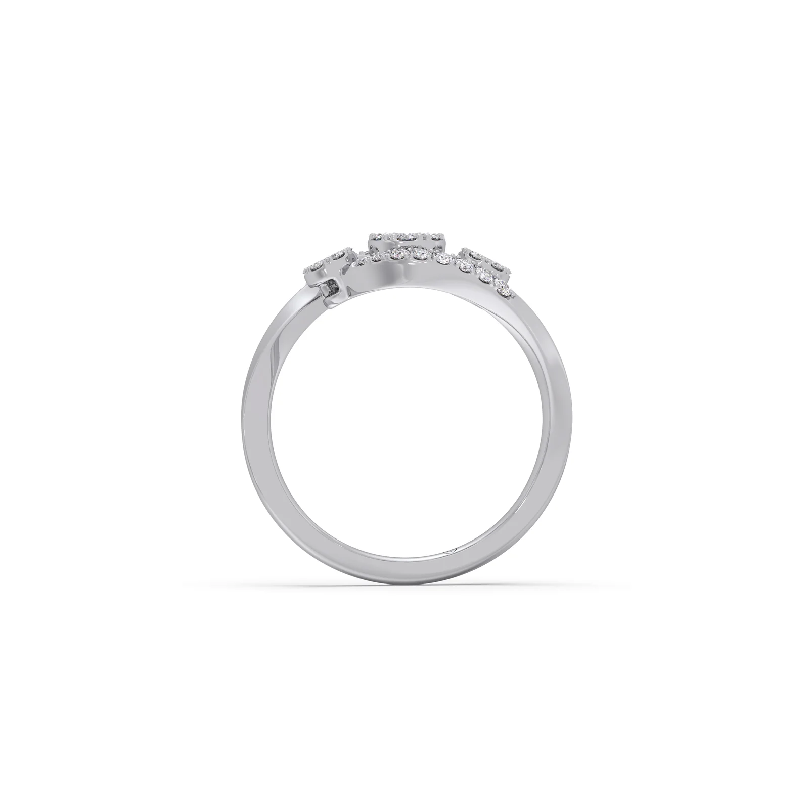 The Swirl Cluster Diamond Ring - Image 11