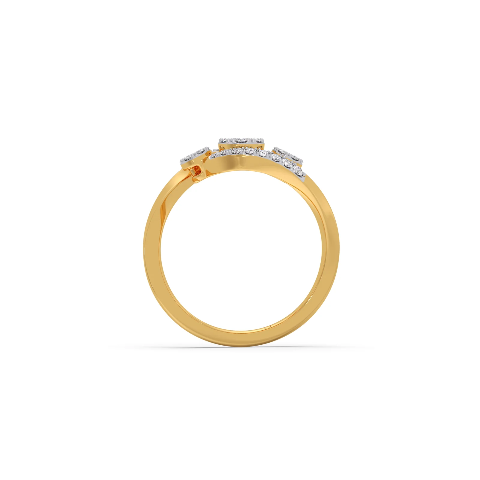 The Swirl Cluster Diamond Ring - Image 3