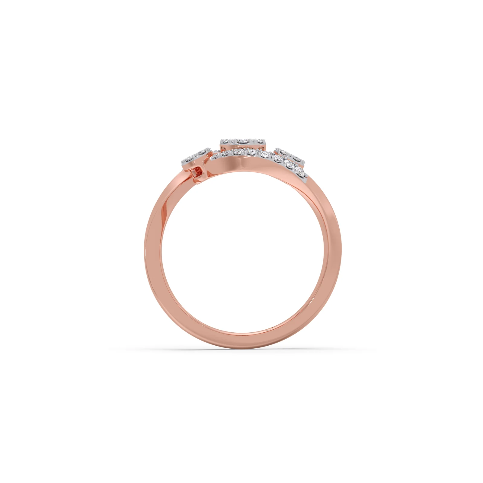 The Swirl Cluster Diamond Ring - Image 7