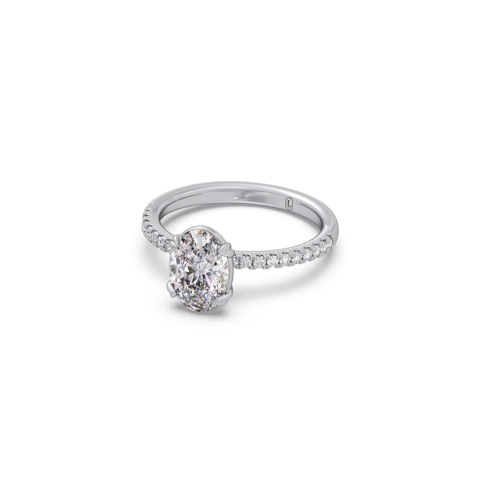 Timeless Oval Solitaire Diamond Ring - Image 12