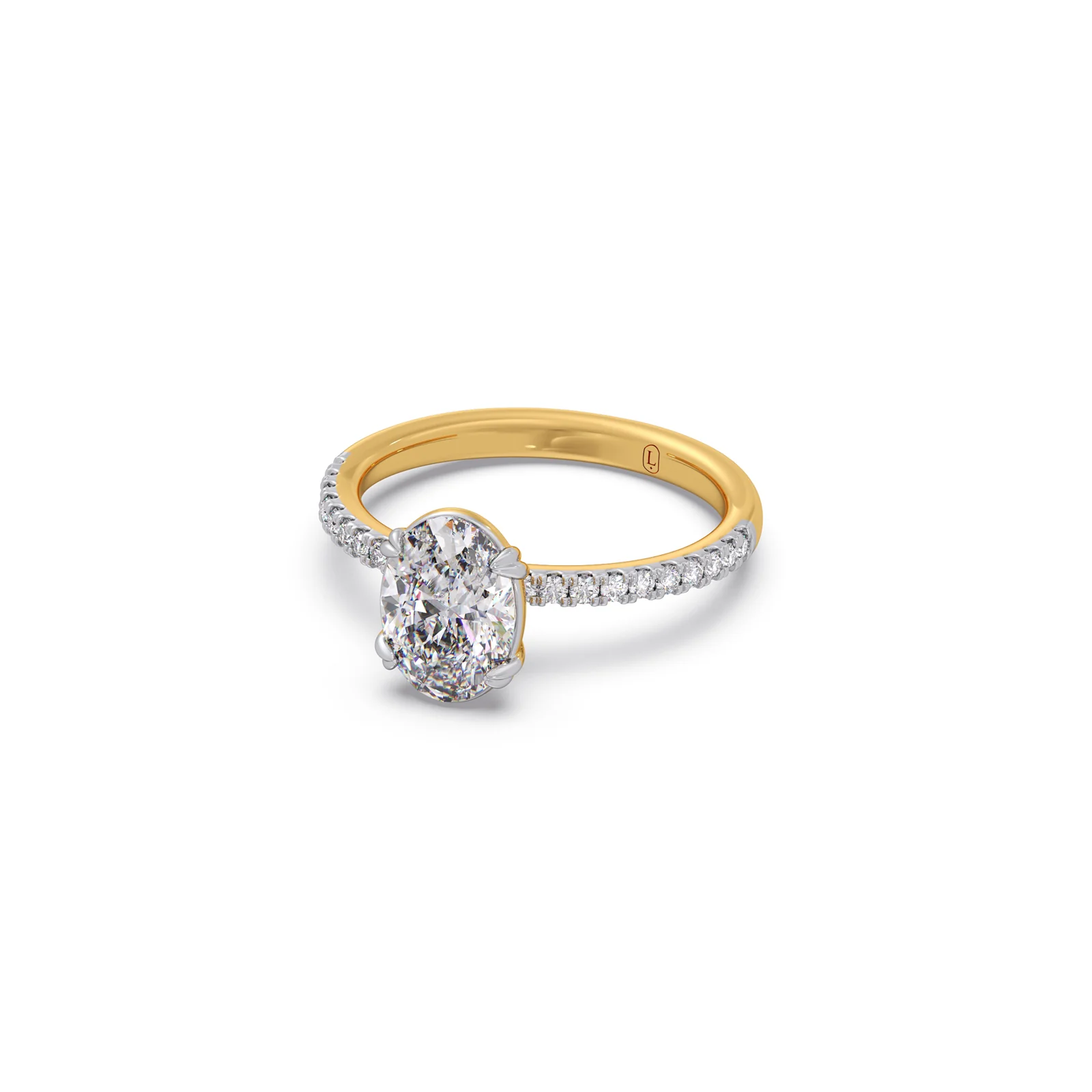 Timeless Oval Solitaire Diamond Ring - Image 4