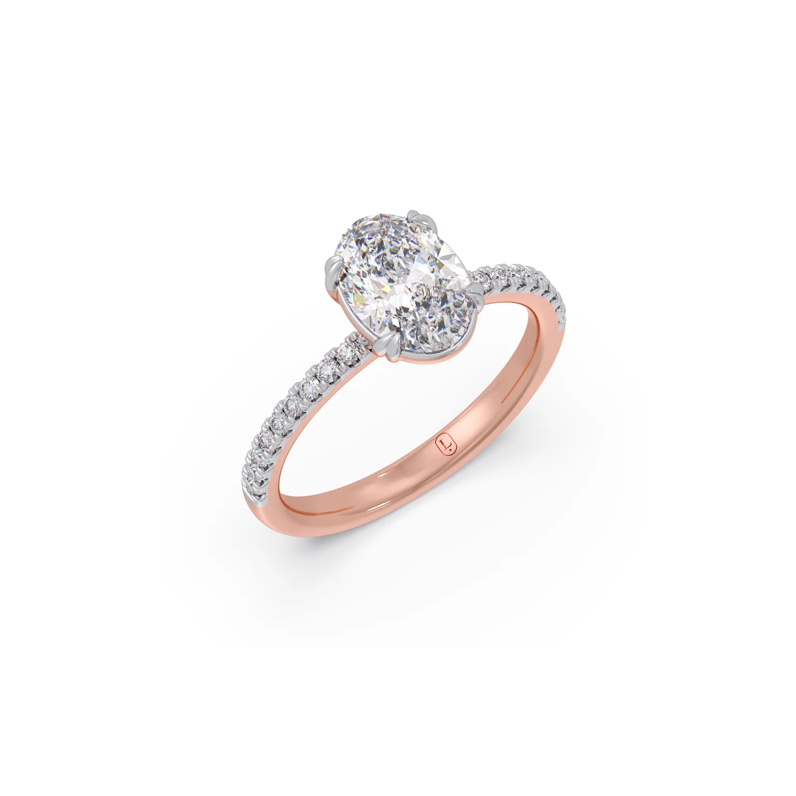 Timeless Oval Solitaire Diamond Ring - Image 5