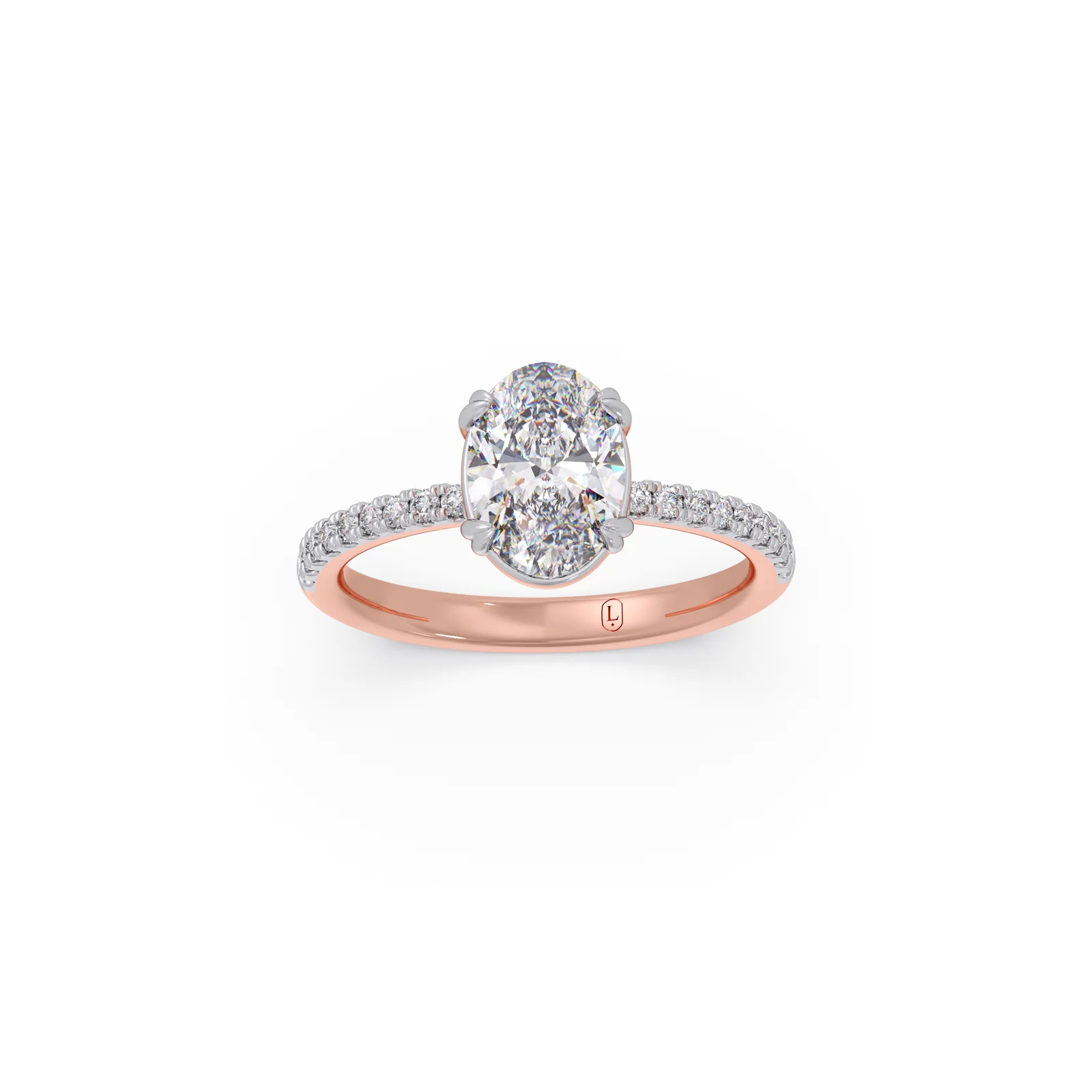 Timeless Oval Solitaire Diamond Ring - Image 6