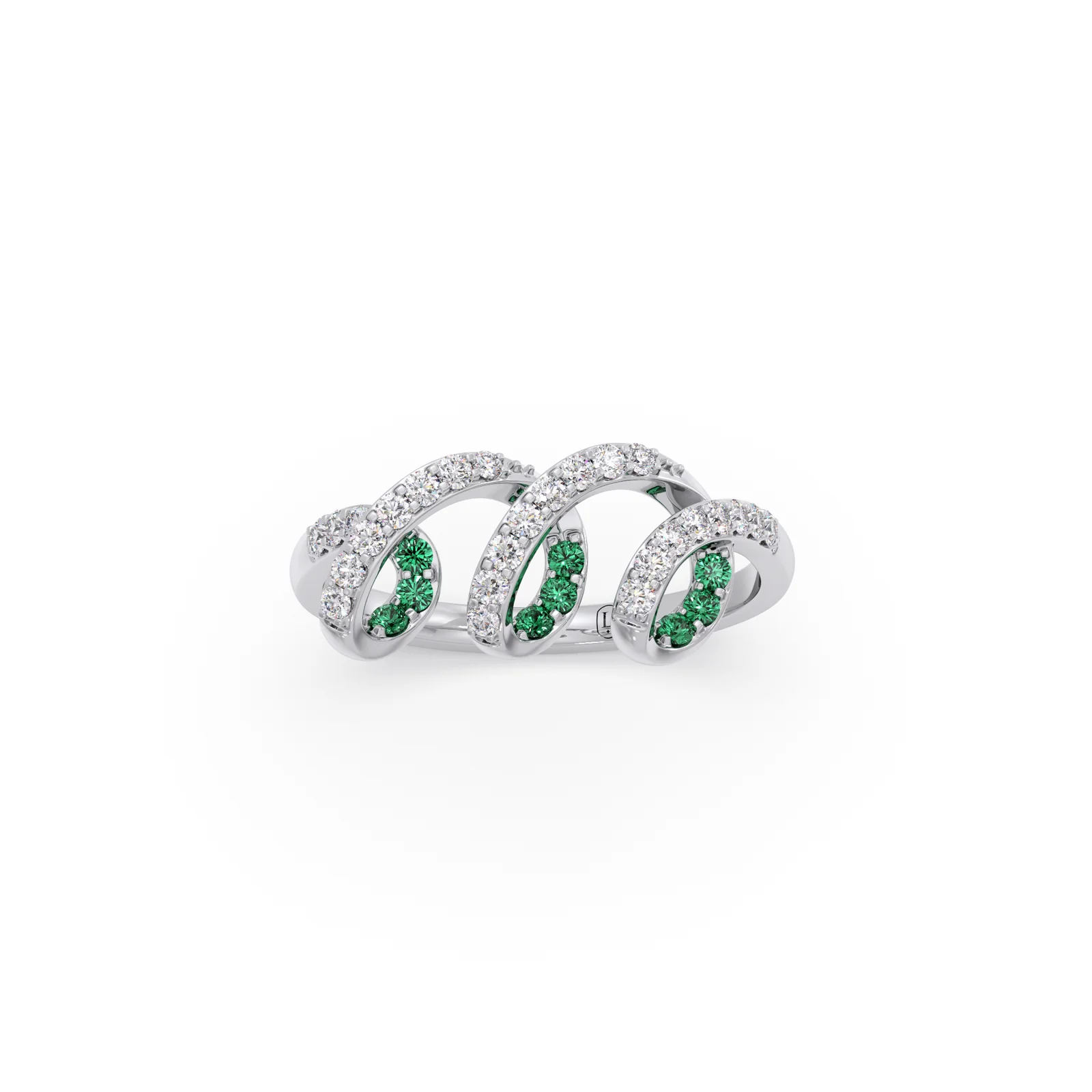 Verdant Twirl Diamond Ring - Image 10