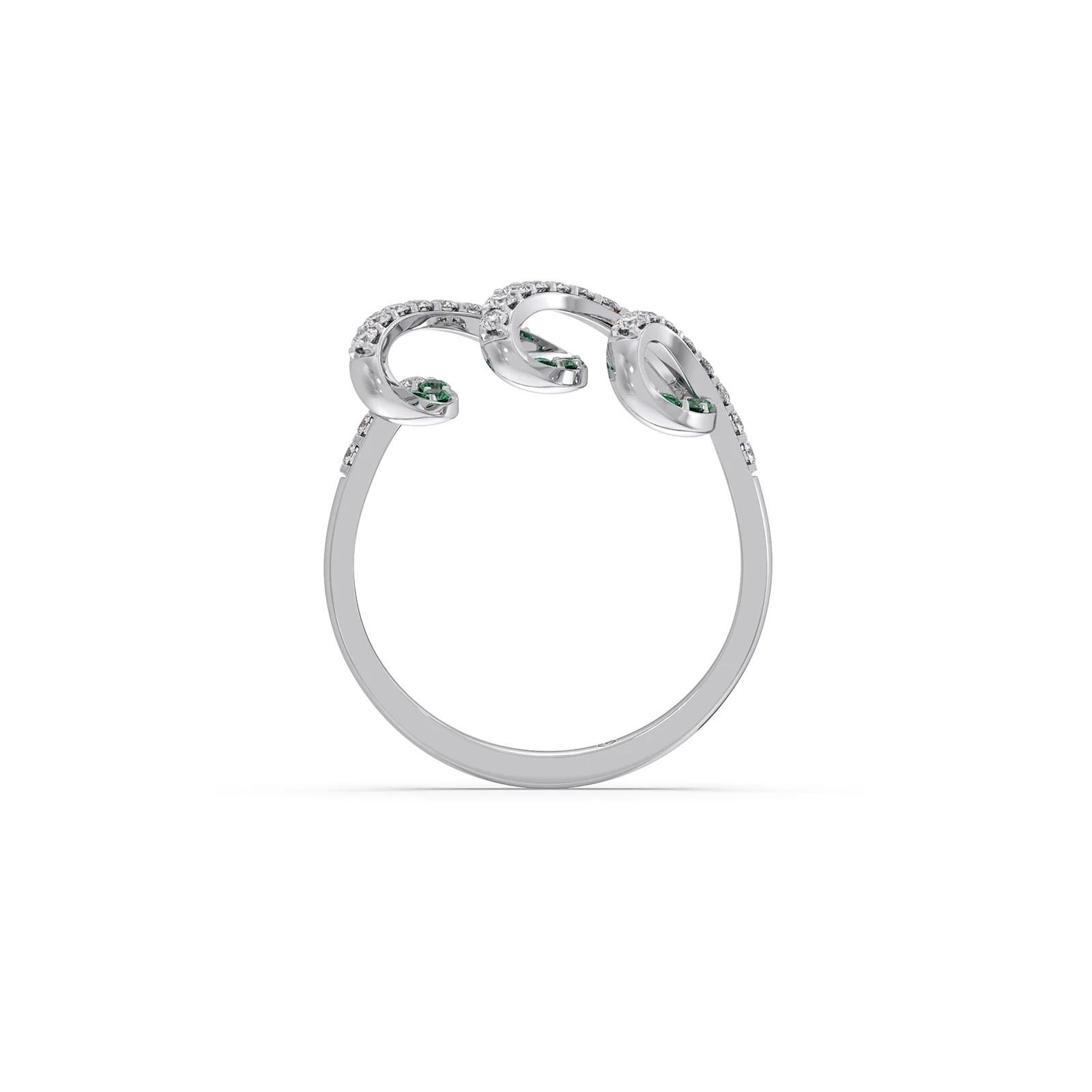 Verdant Twirl Diamond Ring - Image 11