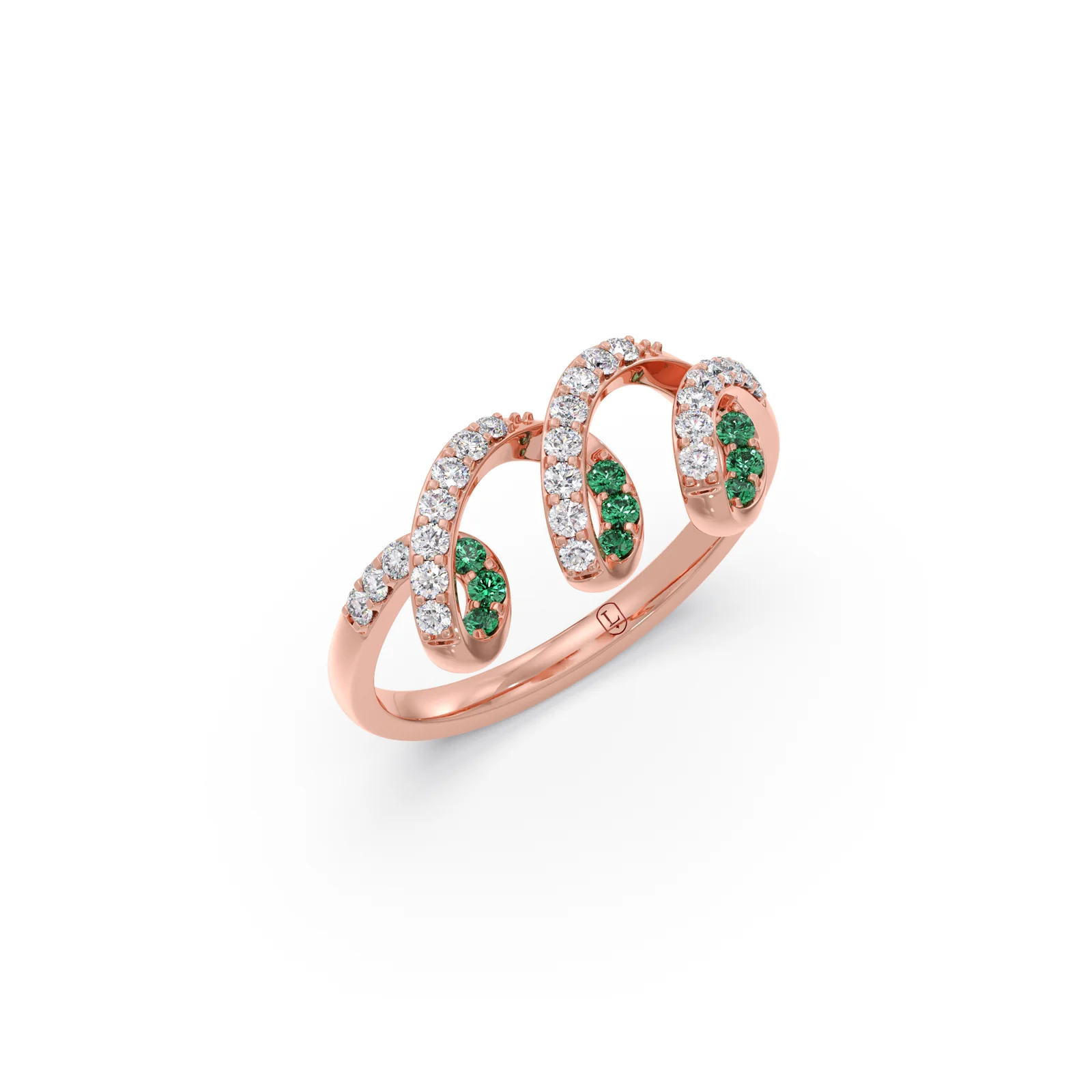 Verdant Twirl Diamond Ring - Image 5