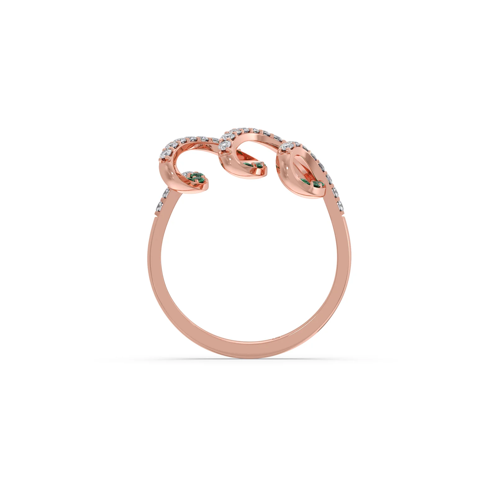 Verdant Twirl Diamond Ring - Image 7